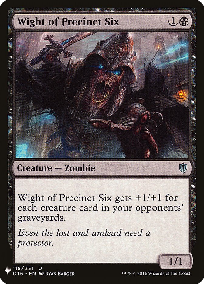 Wight of Precinct Six [Mystery Booster] | Cracking-Singles