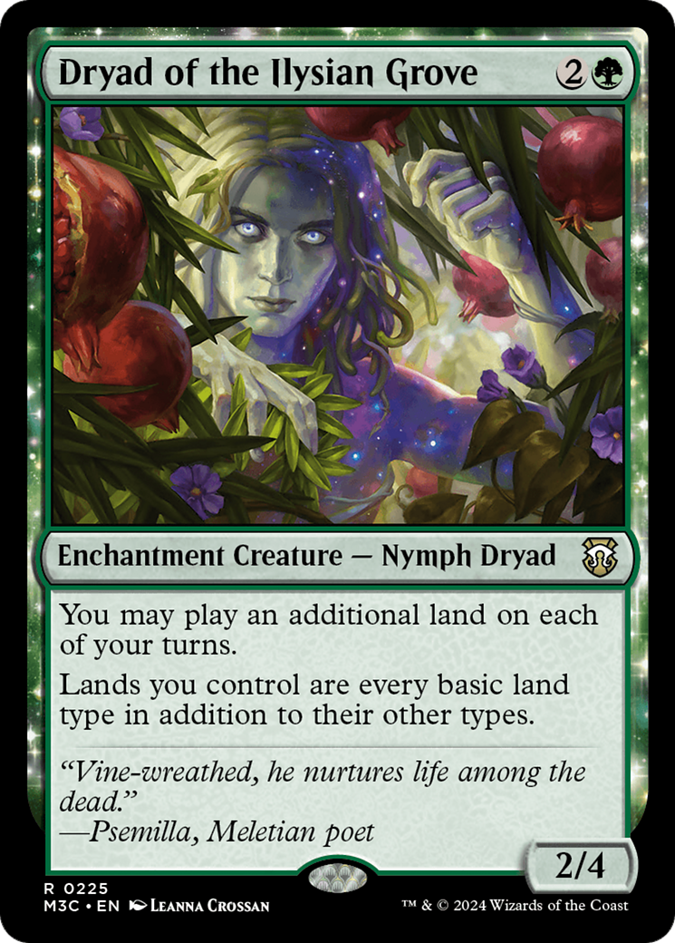 Dryad of the Ilysian Grove (Ripple Foil) [Modern Horizons 3 Commander] | Cracking-Singles