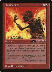 Incinerate (Oversized) [Oversize Cards] | Cracking-Singles