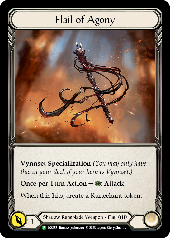 Flail of Agony [LGS156] (Promo)  Cold Foil | Cracking-Singles