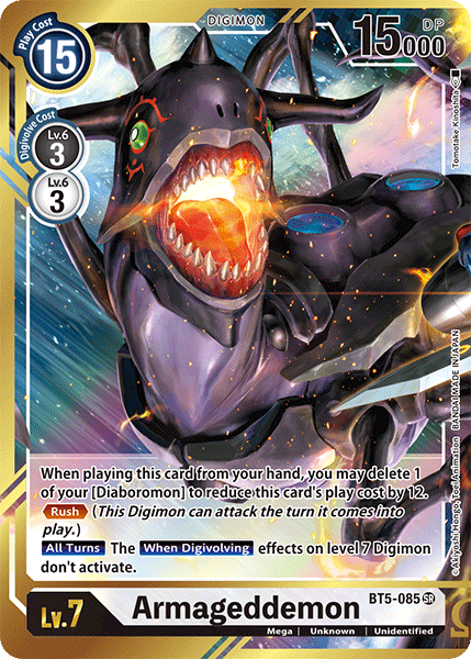 Armageddemon [BT5-085] (Alternate Art) [Battle of Omni] | Cracking-Singles