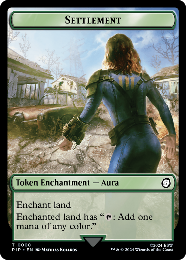 Settlement // Food (013) Double-Sided Token [Fallout Tokens] | Cracking-Singles