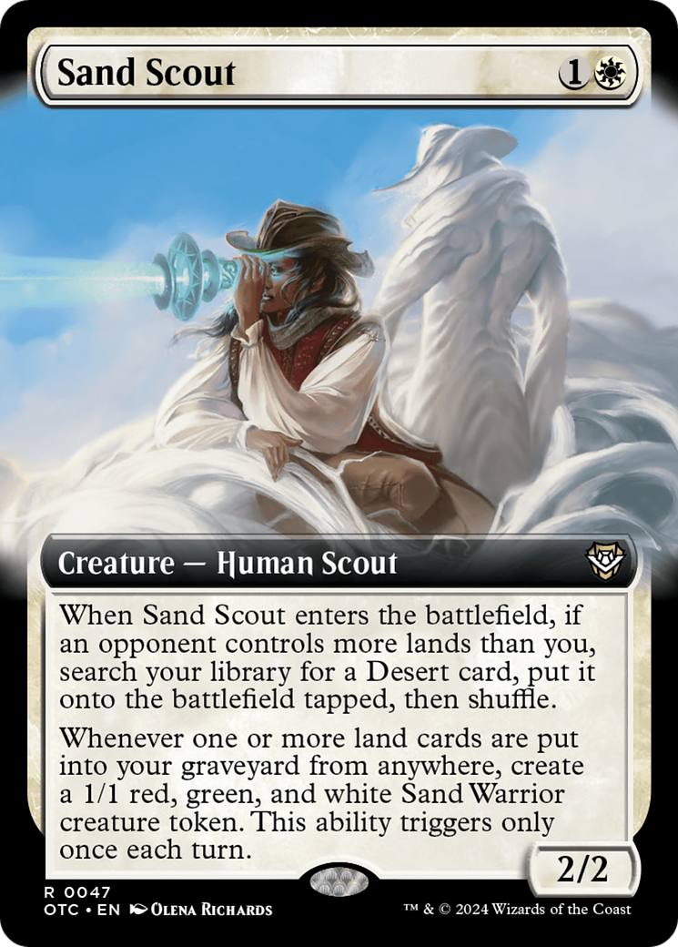 Sand Scout (Extended Art) [Outlaws of Thunder Junction Commander] | Cracking-Singles