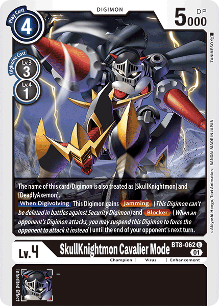 SkullKnightmon: Cavalier Mode [BT8-062] [New Awakening] | Cracking-Singles