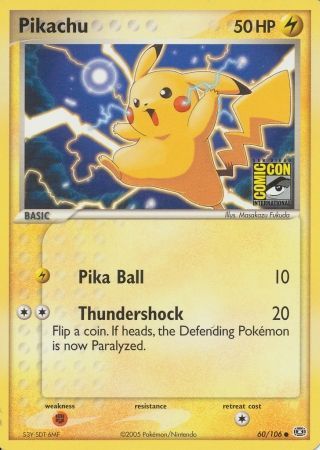 Pikachu (60/106) (2005 San Diego Comic Con) [Miscellaneous Cards] | Cracking-Singles