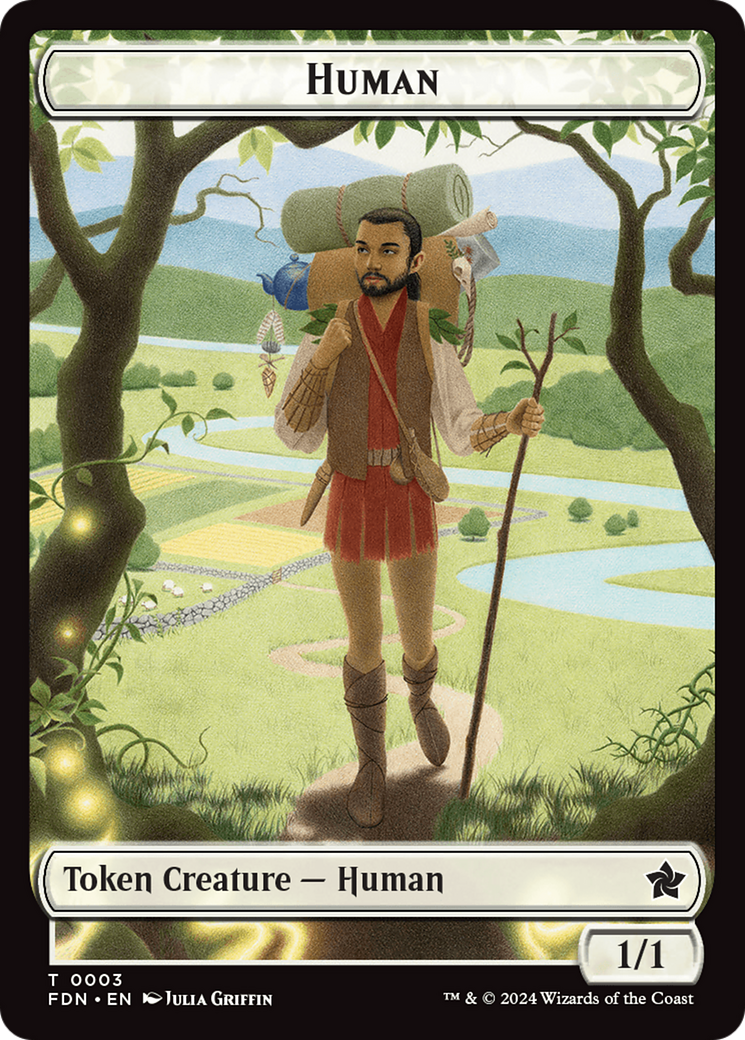 Copy // Human Double-Sided Token [Foundations Tokens] | Cracking-Singles