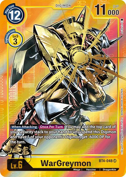 WarGreymon [BT4-048] (Alternate Art) [Great Legend] | Cracking-Singles