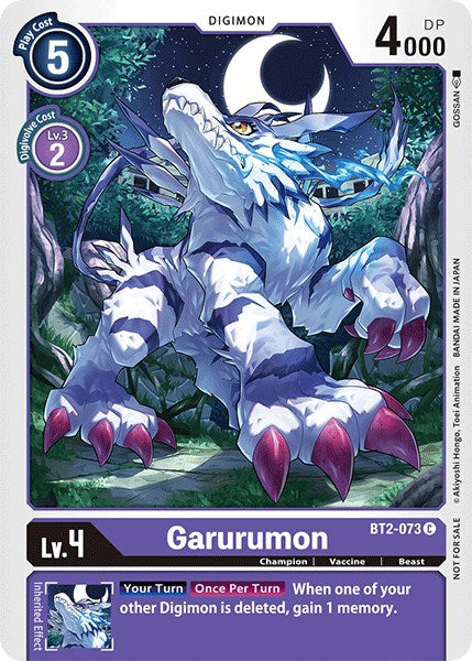 Garurumon [BT2-073] (Official Tournament Pack Vol.3) [Release Special Booster Promos] | Cracking-Singles