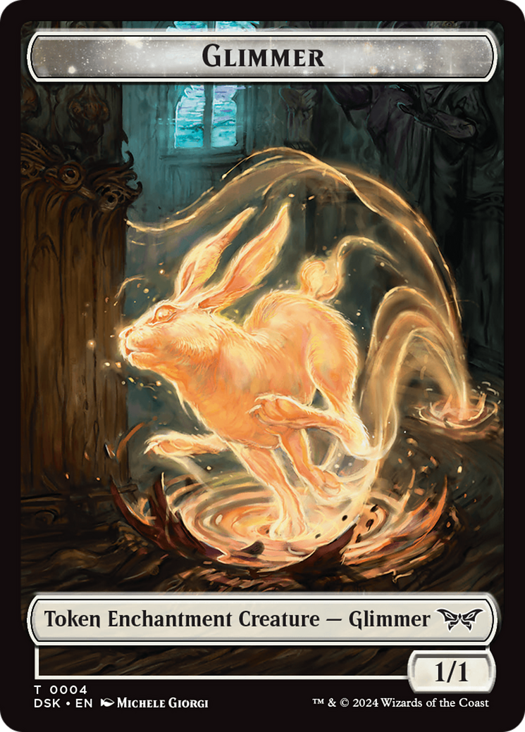 Glimmer Token [Duskmourn: House of Horror Tokens] | Cracking-Singles