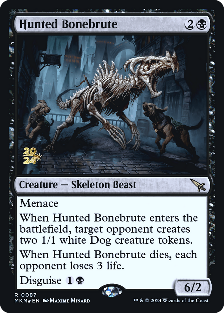 Hunted Bonebrute [Murders at Karlov Manor Prerelease Promos] | Cracking-Singles