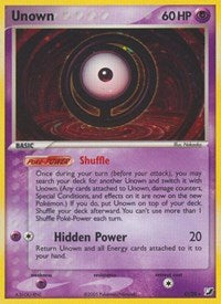 Unown (O) (O/28) [EX: Unseen Forces] | Cracking-Singles