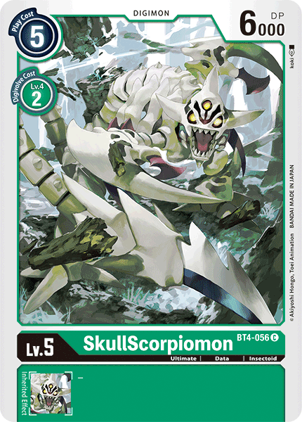 SkullScorpiomon [BT4-056] [Great Legend] | Cracking-Singles