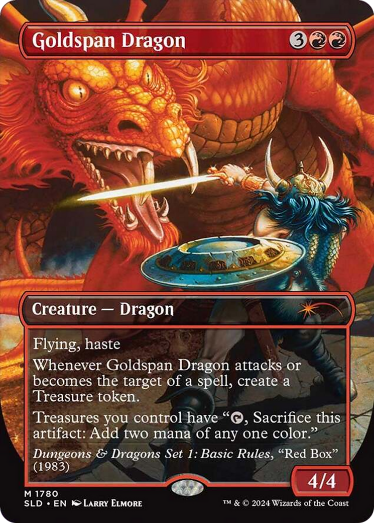 Goldspan Dragon (Rainbow Foil) [Secret Lair Drop Series] | Cracking-Singles