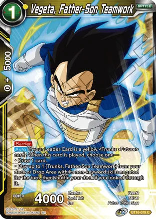 Vegeta, Father-Son Teamwork (BT16-079) [Realm of the Gods] | Cracking-Singles