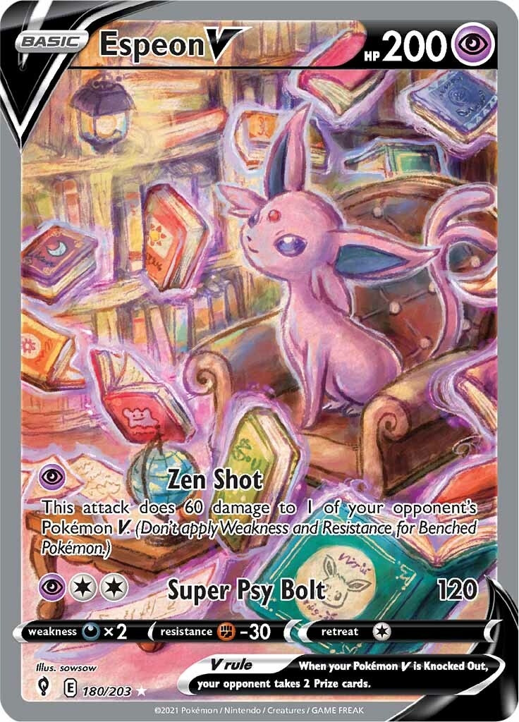 Espeon V (180/203) [Sword & Shield: Evolving Skies] | Cracking-Singles