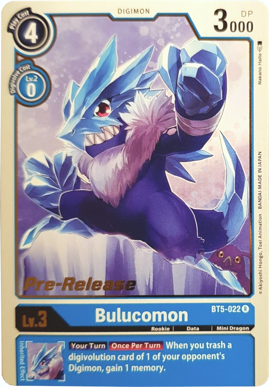 Bulucomon [BT5-022] [Battle of Omni Pre-Release Promos] | Cracking-Singles