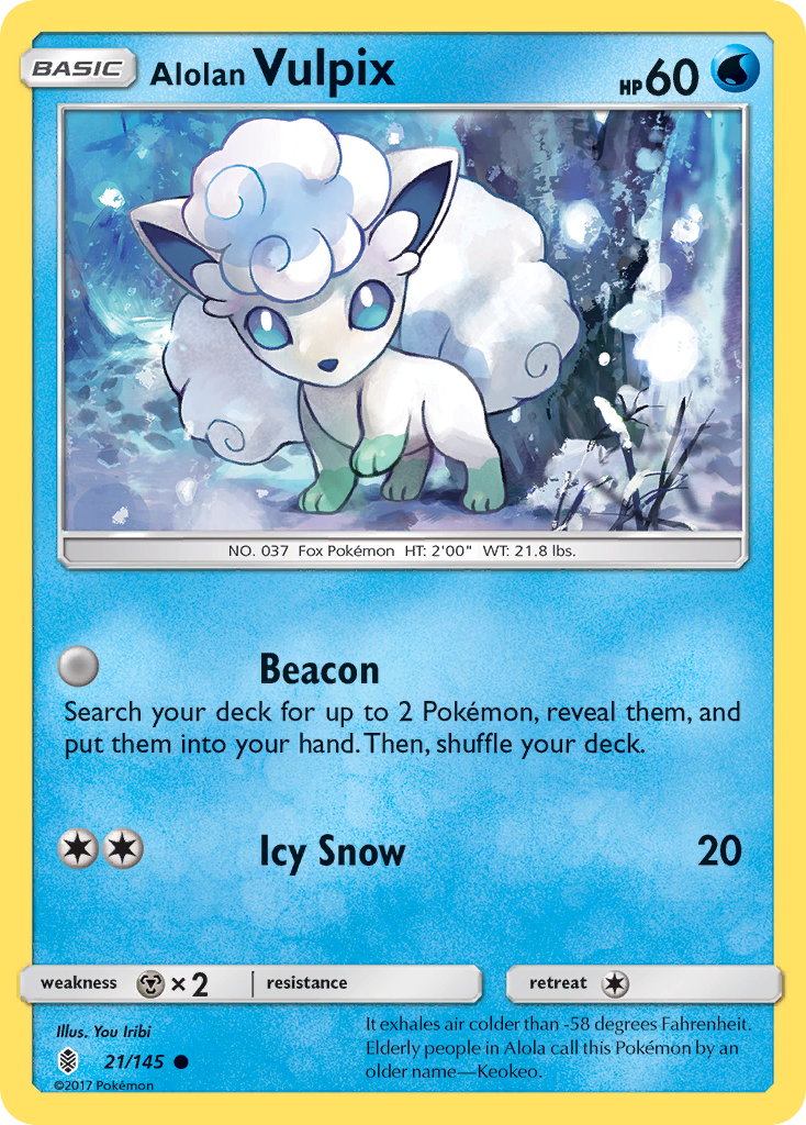 Alolan Vulpix (21/145) [Sun & Moon: Guardians Rising] | Cracking-Singles