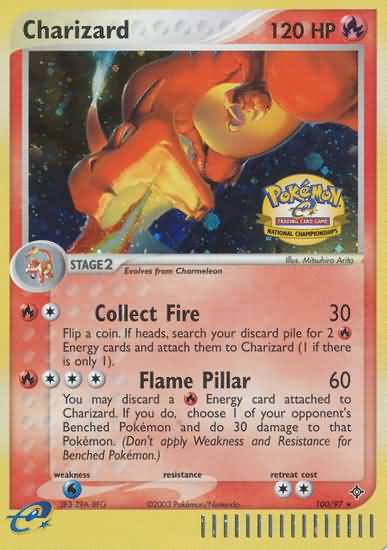 Charizard (100/97) (National Championship 2004) [League & Championship Cards] | Cracking-Singles