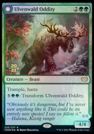 Ulvenwald Oddity // Ulvenwald Behemoth [Innistrad: Crimson Vow Prerelease Promos] | Cracking-Singles