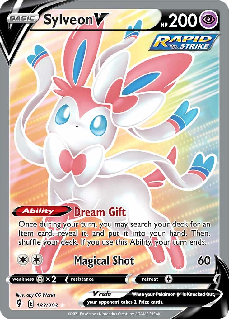 Sylveon V (183/203) [Sword & Shield: Evolving Skies] | Cracking-Singles