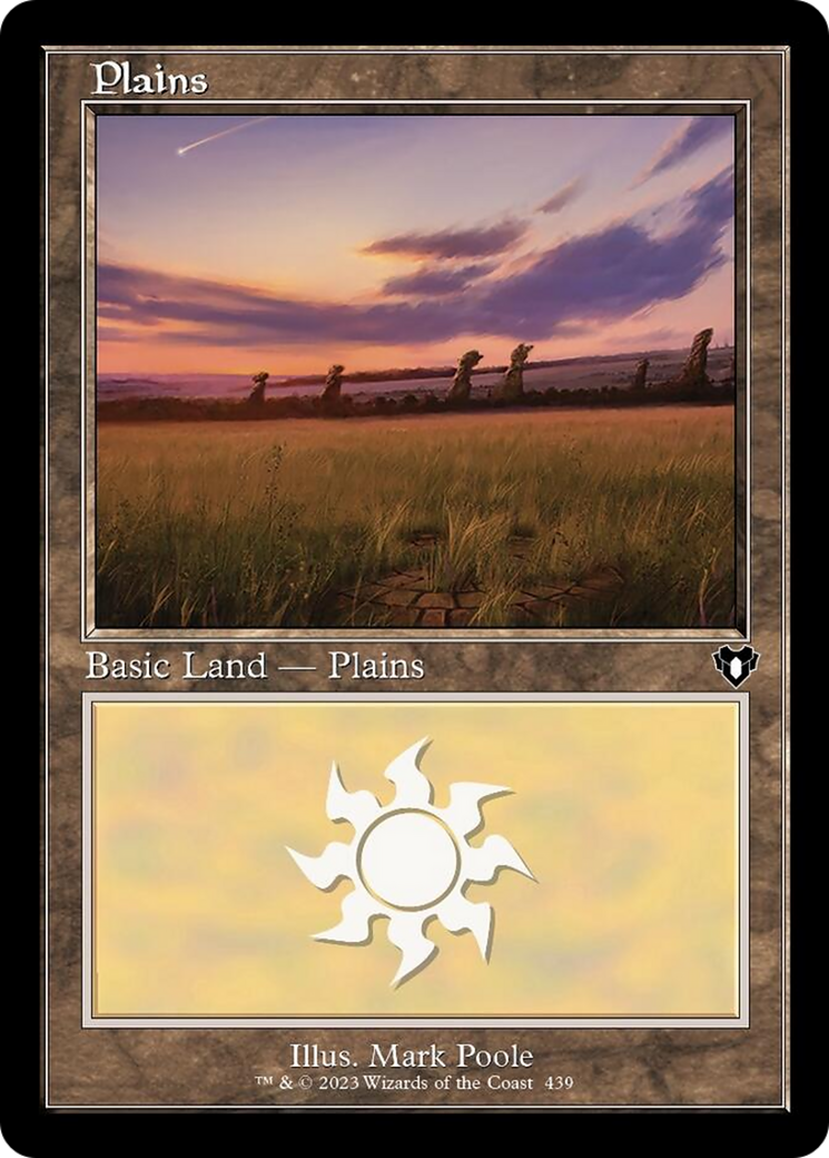 Plains (439) (Retro) [Commander Masters] | Cracking-Singles