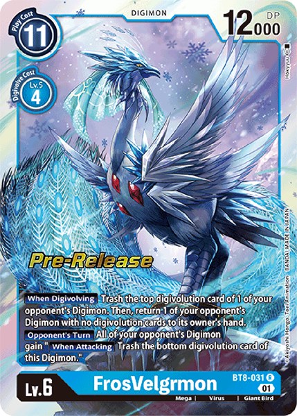 FrosVelgrmon [BT8-031] [New Awakening Pre-Release Cards] | Cracking-Singles