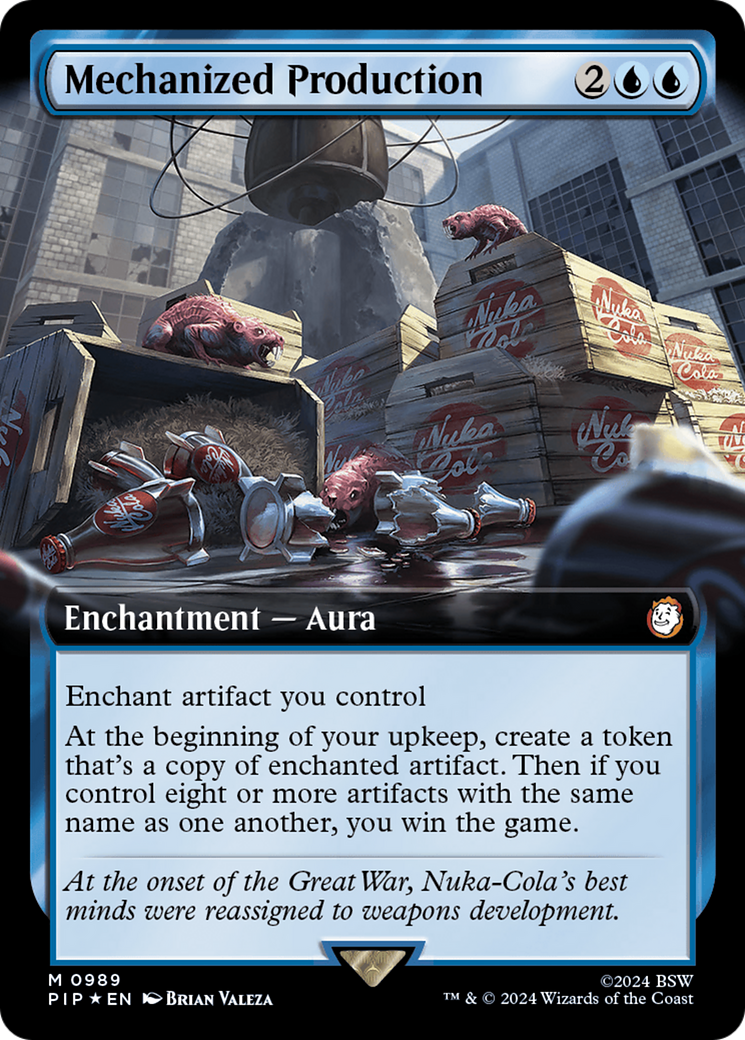 Mechanized Production (Extended Art) (Surge Foil) [Fallout] | Cracking-Singles