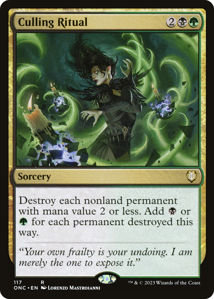 Culling Ritual [Phyrexia: All Will Be One Commander] | Cracking-Singles