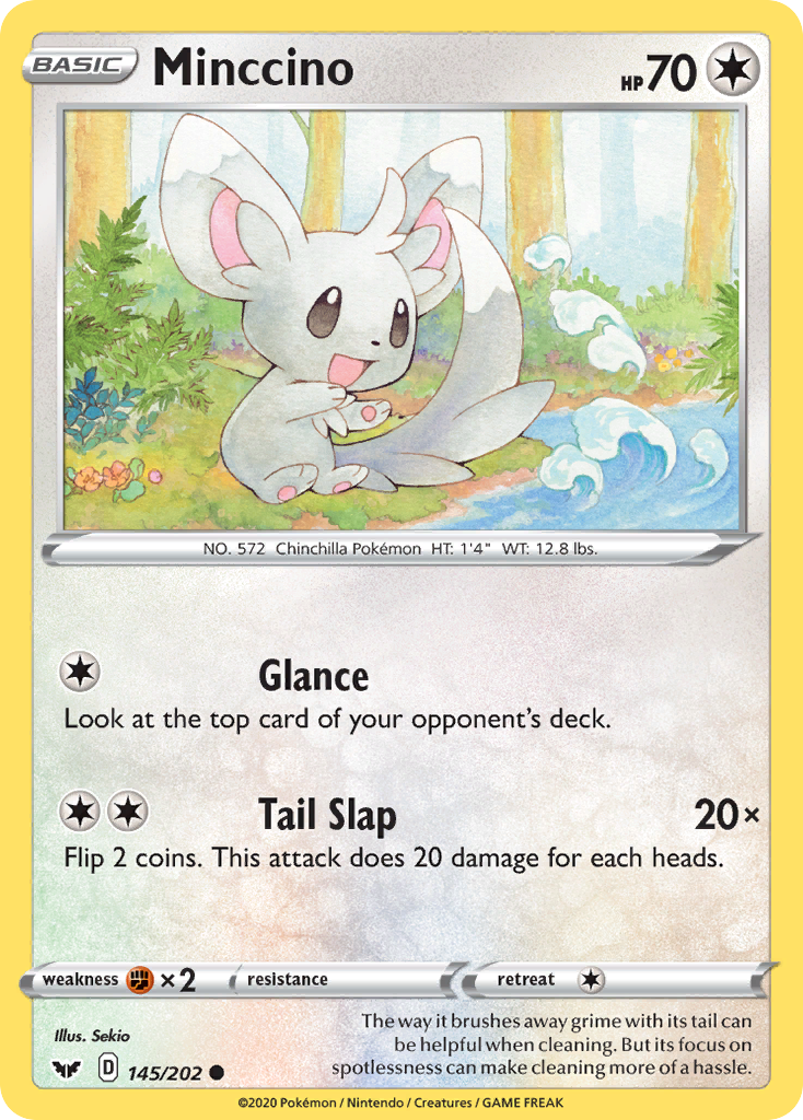 Minccino (145/202) [Sword & Shield: Base Set] | Cracking-Singles