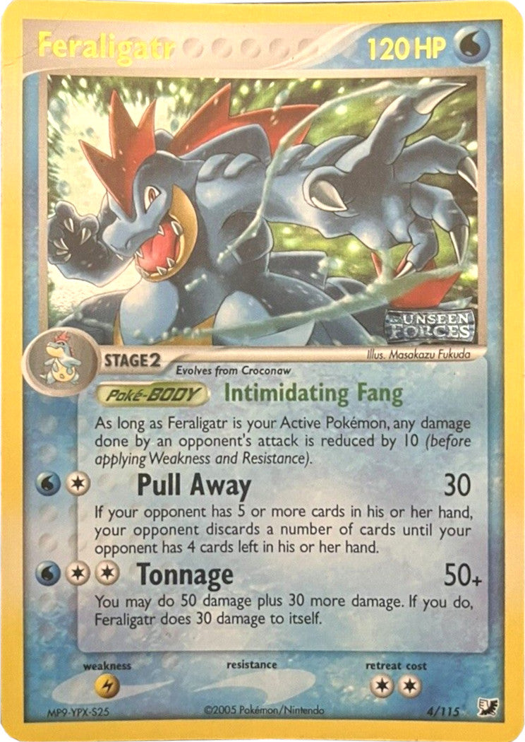 Feraligatr (4/115) (Stamped) [EX: Unseen Forces] | Cracking-Singles