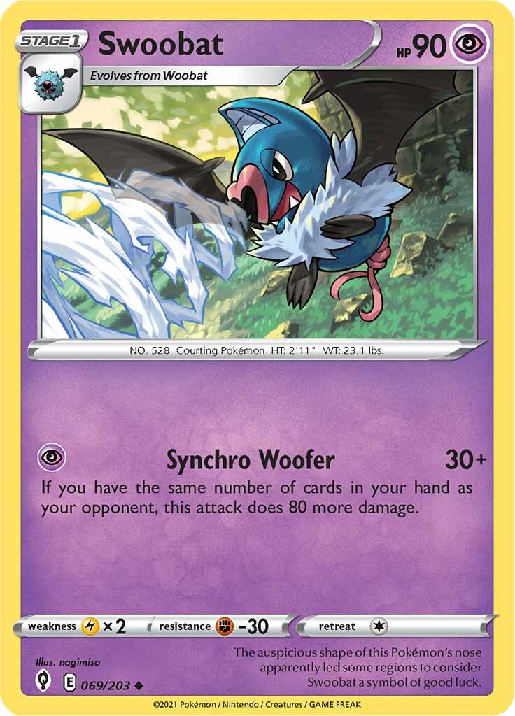 Swoobat (069/203) [Sword & Shield: Evolving Skies] | Cracking-Singles