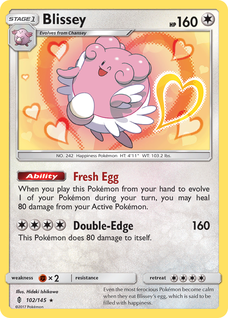 Blissey (102/145) [Sun & Moon: Guardians Rising] | Cracking-Singles