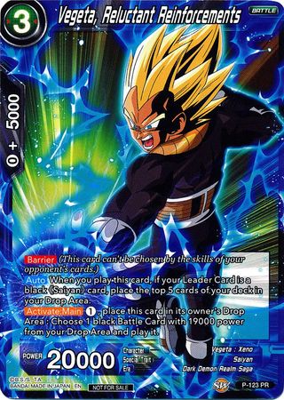 Vegeta, Reluctant Reinforcements (Power Booster) (P-123) [Promotion Cards] | Cracking-Singles