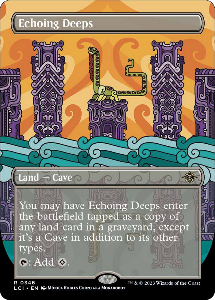 Echoing Deeps (Borderless) [The Lost Caverns of Ixalan] | Cracking-Singles