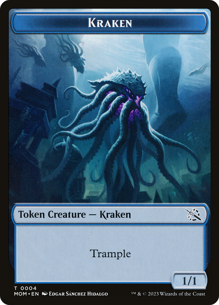 Soldier // Kraken Double-Sided Token [March of the Machine Tokens] | Cracking-Singles