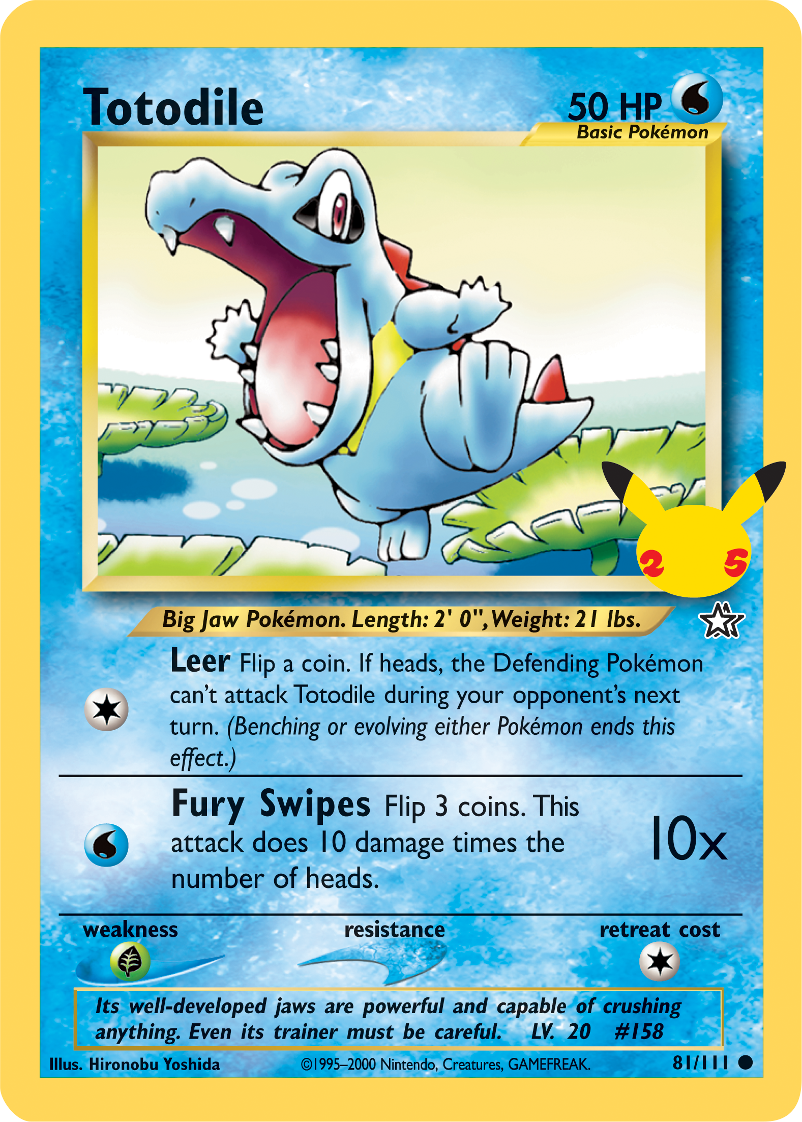 Totodile (81/111) (Jumbo Card) [First Partner Pack] | Cracking-Singles