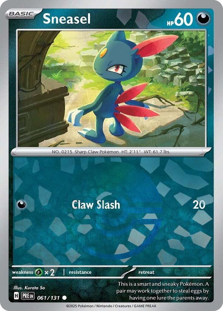 Sneasel (061/131) (Poke Ball Pattern) [Scarlet & Violet: Prismatic Evolutions] | Cracking-Singles