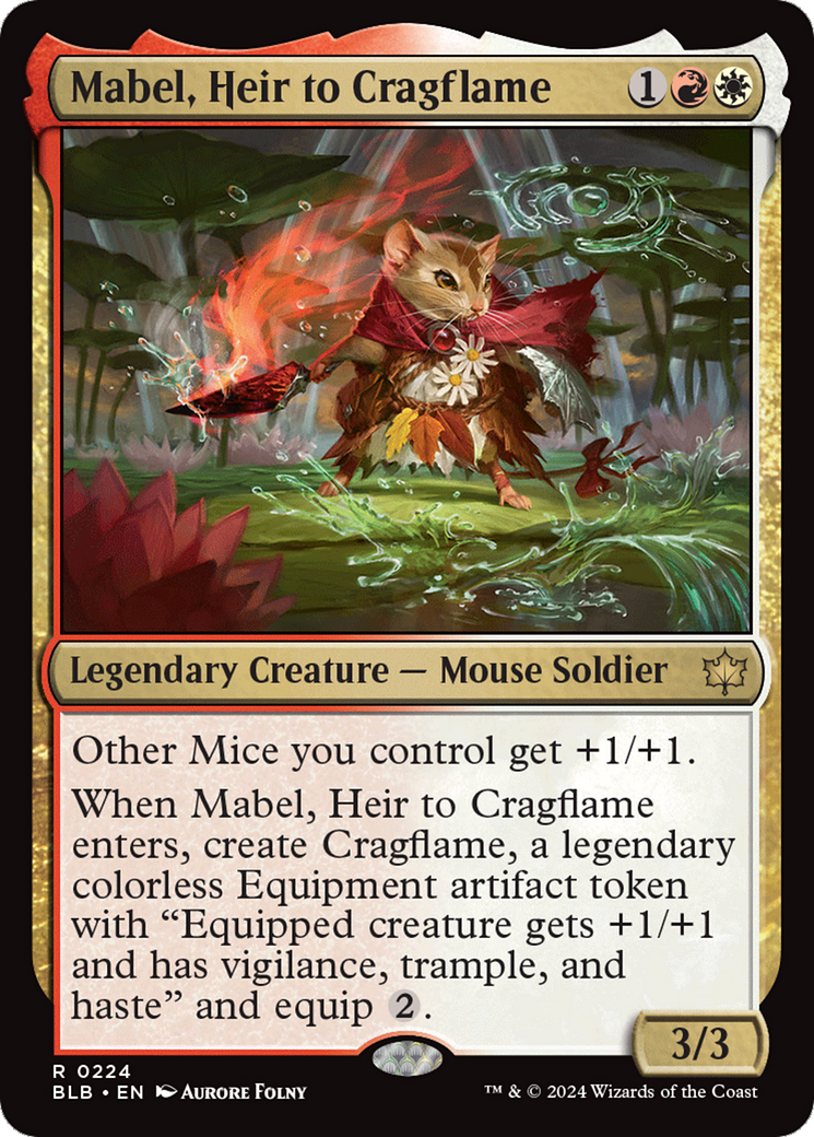 Mabel, Heir to Cragflame [Bloomburrow] | Cracking-Singles