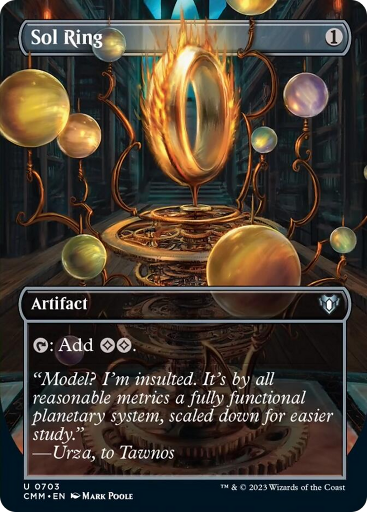 Sol Ring (Borderless Alternate Art) [Commander Masters] | Cracking-Singles