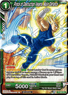 Prince of Destruction Vegeta, Majin Defiance (P-320) [Tournament Promotion Cards] | Cracking-Singles