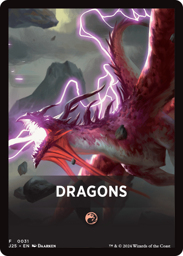 Dragons Theme Card [Foundations Jumpstart Front Cards] | Cracking-Singles