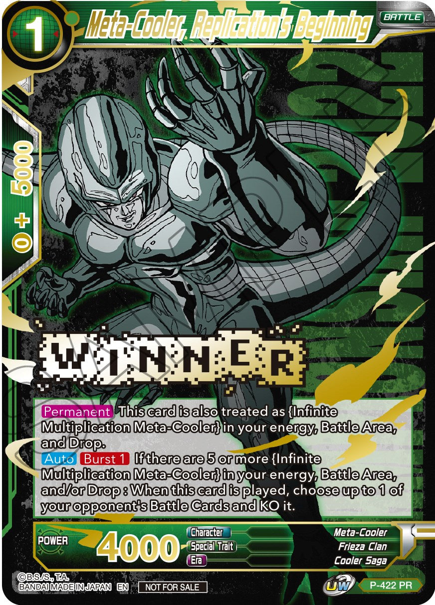 Meta-Cooler, Replication's Beginning (Championship Pack 2022 Vol.2) (Winner Gold Stamped) (P-422) [Promotion Cards] | Cracking-Singles