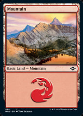 Mountain (488) (Foil Etched) [Modern Horizons 2] | Cracking-Singles