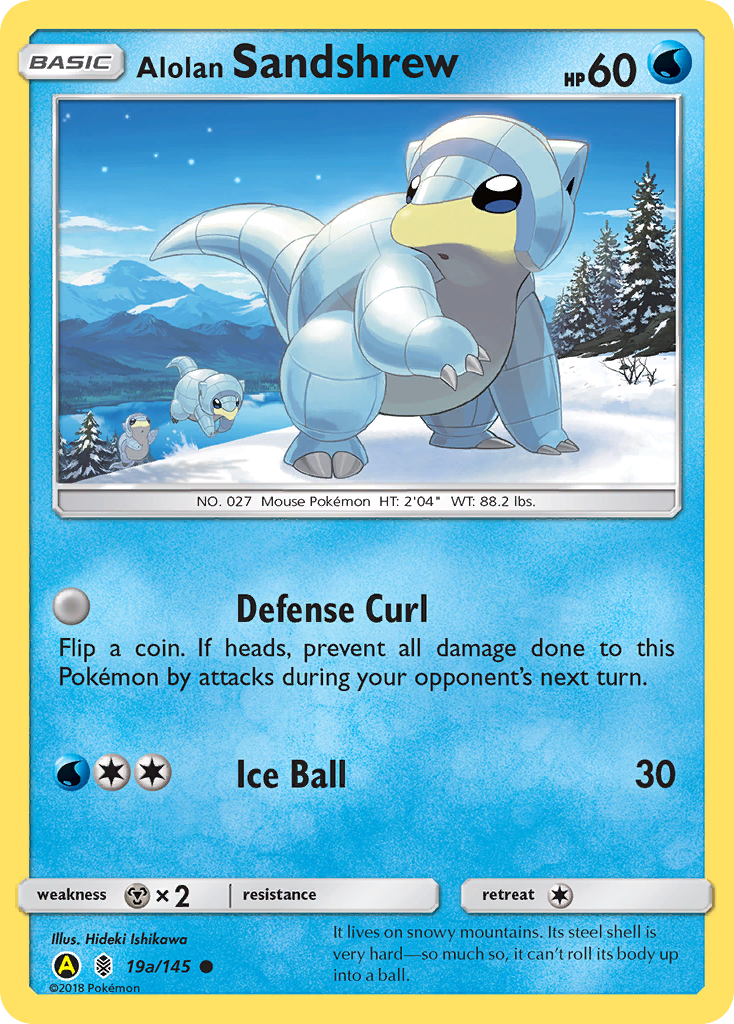 Alolan Sandshrew (19a/145) [Alternate Art Promos] | Cracking-Singles