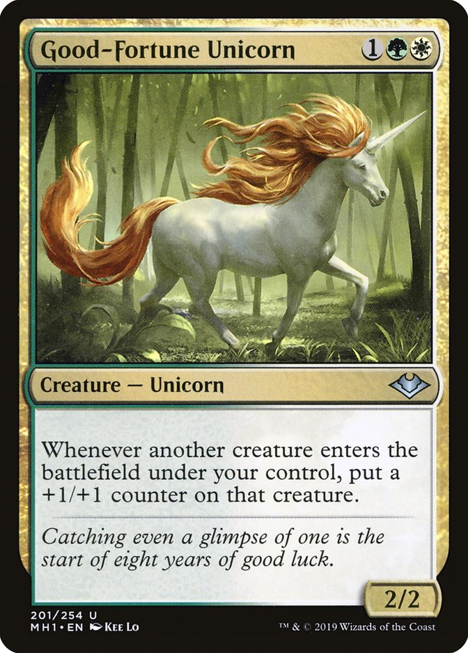 Good-Fortune Unicorn [Modern Horizons] | Cracking-Singles