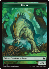 Dog // Beast (0033) Double-Sided Token [Foundations Tokens] | Cracking-Singles