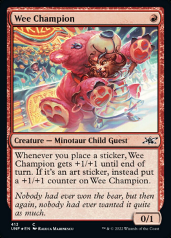 Wee Champion (Galaxy Foil) [Unfinity] | Cracking-Singles