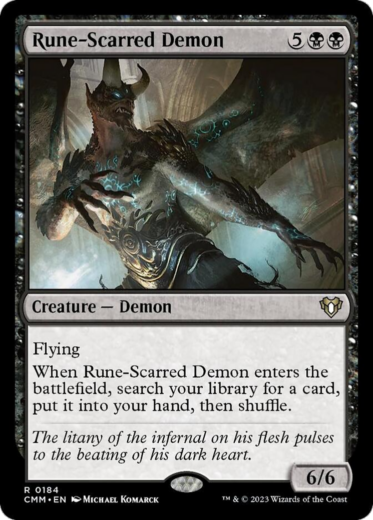 Rune-Scarred Demon [Commander Masters] | Cracking-Singles