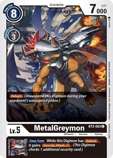 MetalGreymon [BT2-063] (Official Tournament Pack Vol.3) [Release Special Booster Promos] | Cracking-Singles