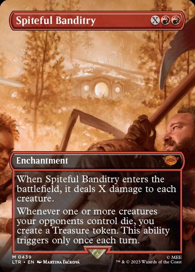 Spiteful Banditry (Borderless Alternate Art) [The Lord of the Rings: Tales of Middle-Earth] | Cracking-Singles